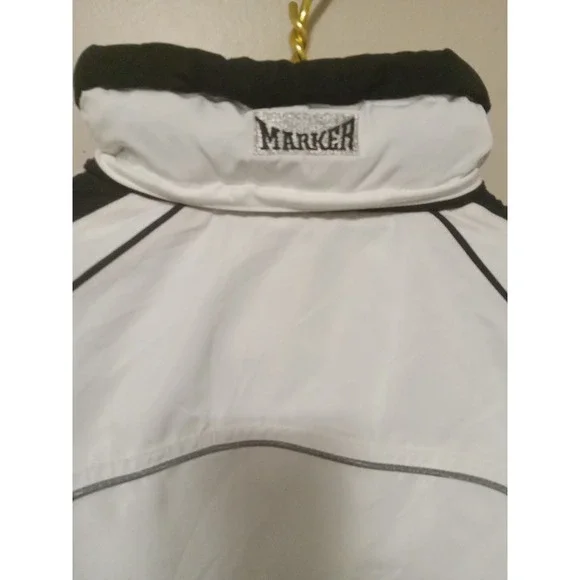 Marker Women White Colorblock Insulated Thermolite Ski Jacket‎ Size 6
